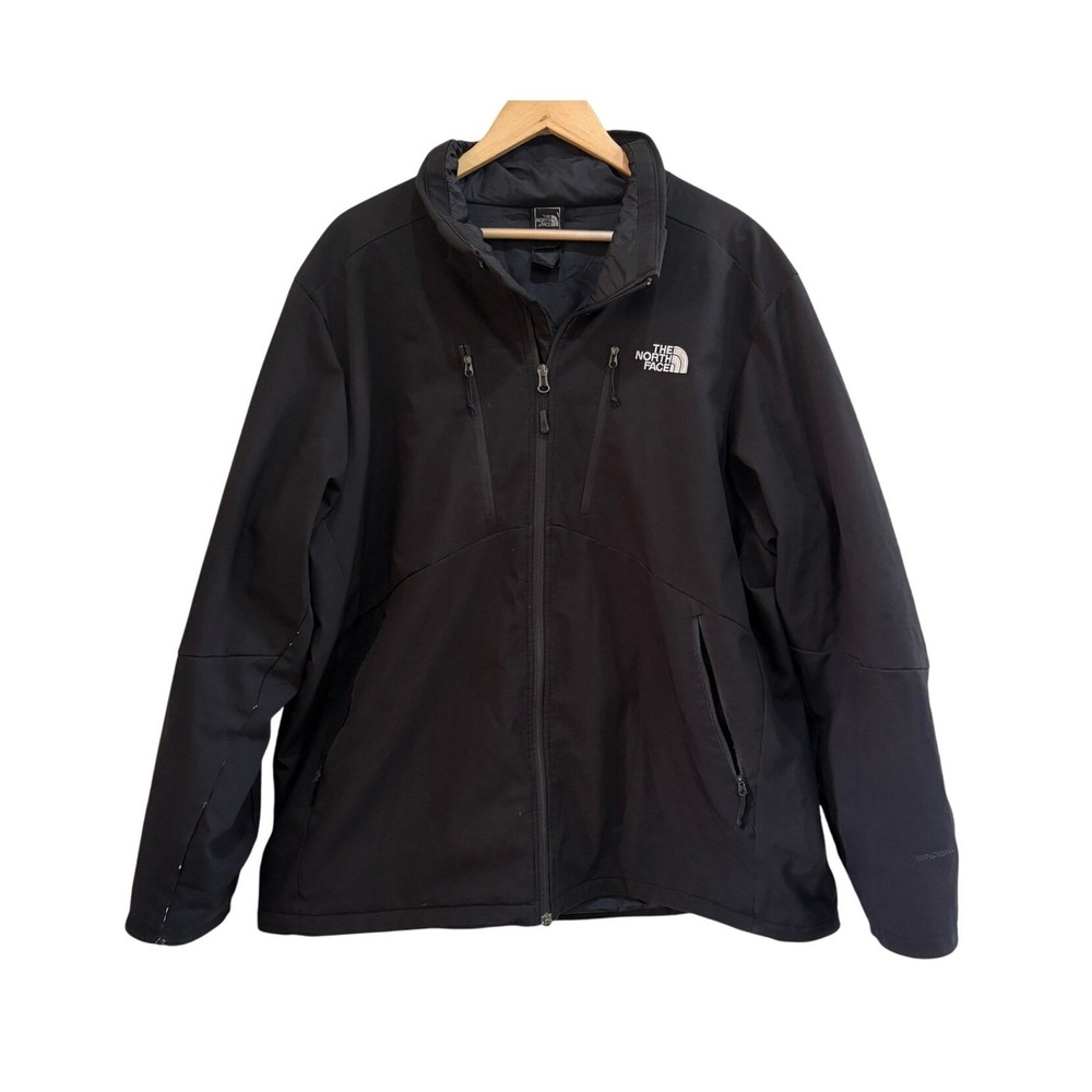 The North Face Windwall Softshell Jacket Full‎ Zip Black Mens XXL